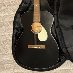Recording King Guitar Dirty 30s Acoustic Black BAG INCLUDED
